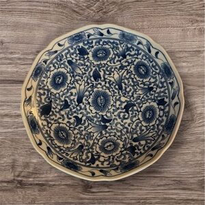 Takahashi San Francisco Made in Japan blue and white plate